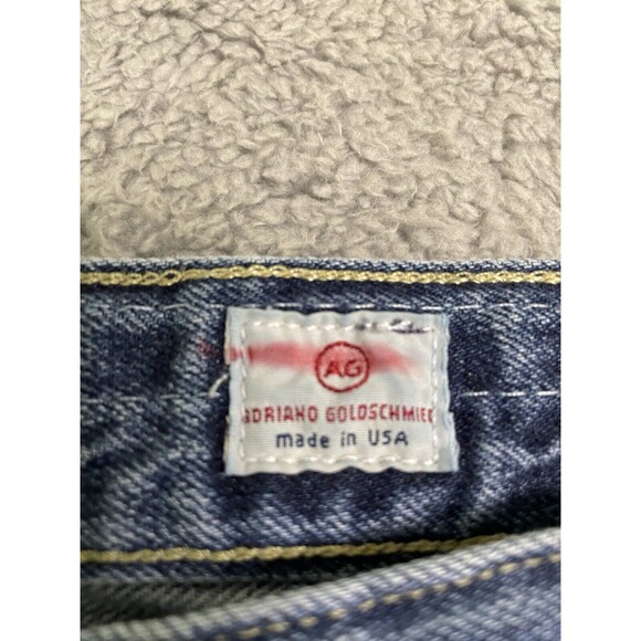 AG Adriano Goldschmied piper slouchy slim jeans, size 31 slashed, lace, rips - Picture 5 of 12